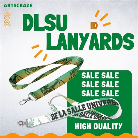DLSU (De La Salle University) High Quality ID Lanyards/Lace.